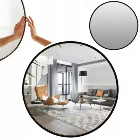    Стенно огледало Gold&Chrome, метална рамка, 600 х 600 мм