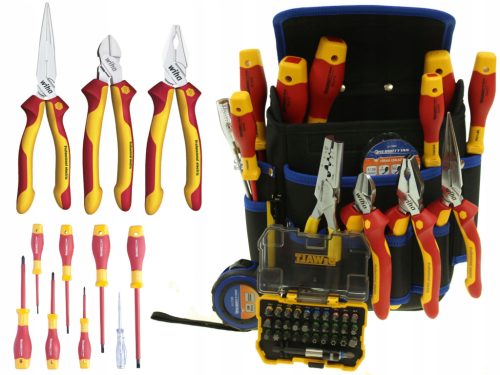  Комплект инструменти за електротехник WIHA, DEWALT, ENERGOTYTAN 1000V / 47 части