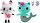  ПЛЮШЕНА ИГРАЧКА MERMAID + KITTY PANDY КЪЩА ЗА КОТКА GABI