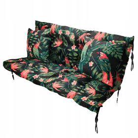    Възглавница за градинска люлка 180х55х55 Папагали