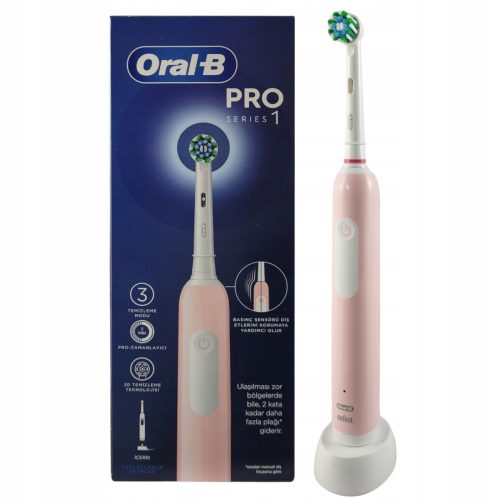  Ротационна електрическа четка за зъби Oral-B Pro 1 Pink Cross Action