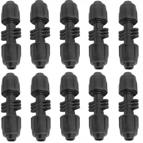    10× QJ КОНЕКТОР, ЗАВИНТ КЪМ МАРКУЧ, МОНТАЖНА ТРЪБА, КАПКОВЪВОД, 16 mm