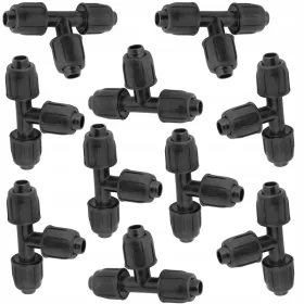    Усукан тройник за градинско напояване QJ 16x16x16