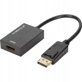    DisplayPort-HDMI кабел Digitus AK-340415-002-S 20 см черен