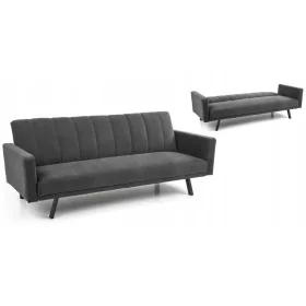    Диван Халмар Армандо 192 х 82 см кадифени нюанси на сивото