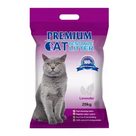    Premium Cat Clumping Bentonite Litter - Кафе за котки 20 кг