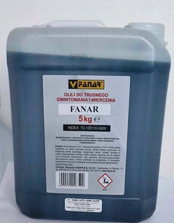 Масло за резби и пробиване FANAR 5L