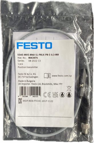 FESTO трансмитер за позиция SDAS-MHS-M40-1L-PNLK-PN-E-0.3-M8