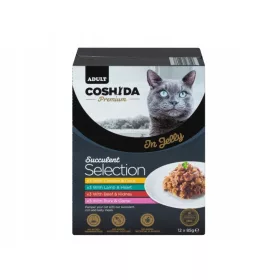    12x85g COSHIDA Succulent Selection мокра храна саше микс от вкусове за котки