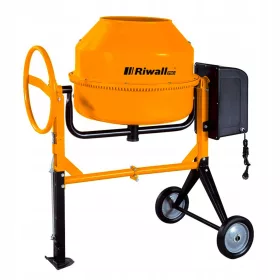   БЕТОНОМИКЕР RIWALL PRO 220L 1500W 230V Спирачка Чугунена джанта