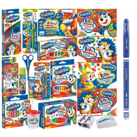    Голям комплект Layette за училище за първи клас. XXL Class 1-3 Bambino + син изтриваем химикал Kidea