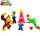 SUPER MARIO BROS КОМПЛЕКТ 6 ФИГУРКИ ИГРАЧКА ПОДАРЪК ЗА ДЕТЕ
