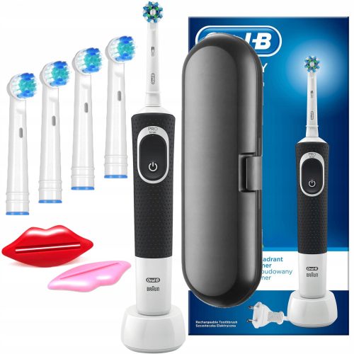  Oral-B D100 Vitality Cross Action Електрическа четка за зъби черна + 3 други продукта