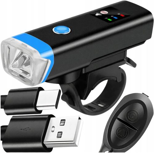  Предна велосипедна светлина за кормило USB рефлектор LED предна светлина