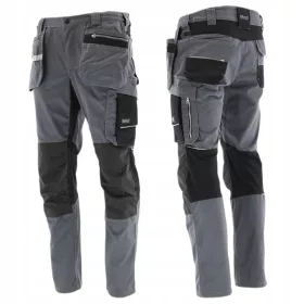   Мъжки, еластични, издръжливи работни панталони за безопасност и здраве, MONTER GREY
