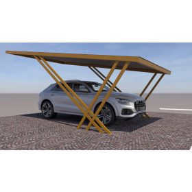   Фотоволтаичен подслон 4,2kWp - Единична станция 3,5 x 6 m - Монтаж 1 PLN