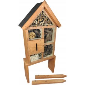   Къща за насекоми XXXXL LARGE H=85cm MIX COLOR дървена къща за пеперуди пчели