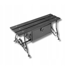   Гробищна пейка, гробищна пейка с кутия, кована от полски производител