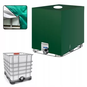    Резервоар за дъждовна вода 1000 л 115 х 120 см зелен