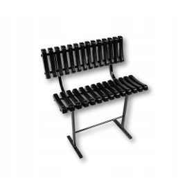   Гробищна пейка PVC, 14 ребра, с облегалка - ПОЛСКИ ПРОИЗВОДИТЕЛ