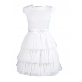    РОКЛЯ ЗА ПРИЧАСТИЕ ЕКРЮ за обличане след причастие размер 158