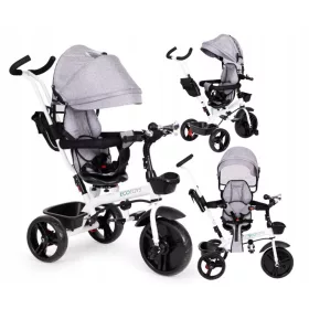    Велосипед триколка Ecotoys YM-BT-2 GREY Бял, Черен, Сив