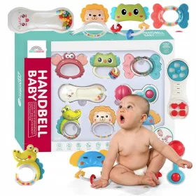    ДЪРКАЛКИ, ГРИЗАЛКИ, ЖИВОТНИ, КОМПЛЕКТ 9 ДЪРКАЛКИ ЗА БЕБЕ ДЕТЕ