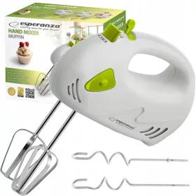    Esperanza Muffin EKM007G 150 W ръчен миксер бял