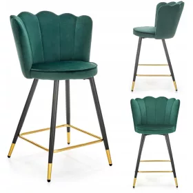    H106 тъмнозелена табуретка - ХАЛМАР