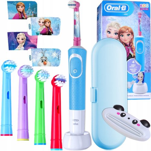  Oral-B Vitality 100 Kids Frozen електрическа четка за зъби синя + 3 други продукта