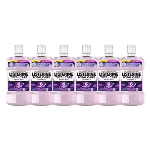  Listerine Total Care Extra Mild вода за уста с мек вкус 6 бр.