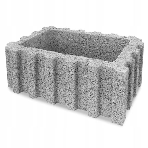  Саксия за цветя Gawlik 60 cm x 43 x 25 cm графитен бетон, нюанси на червено, нюанси на сиво и сребристо, нюанси на жълто и златно