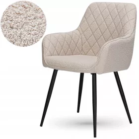    eHokery стол, дамаска нюанси на бежово, 1 бр.