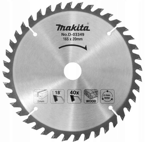  Диск за дървообработване Makita D-03349 165/20мм