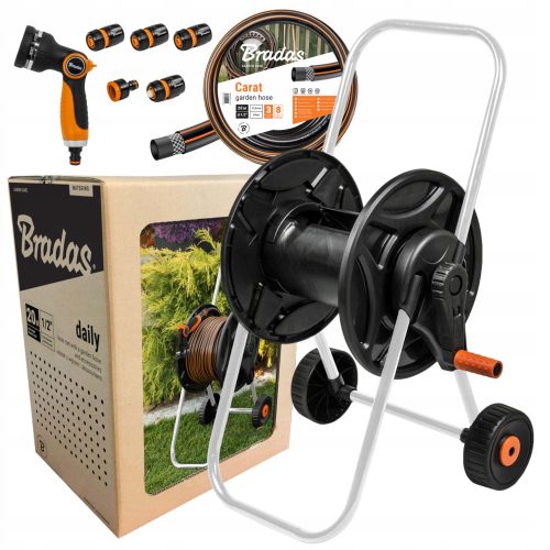  Комплект количка за маркуч Bradas Black Line ECO-AG26020SET1