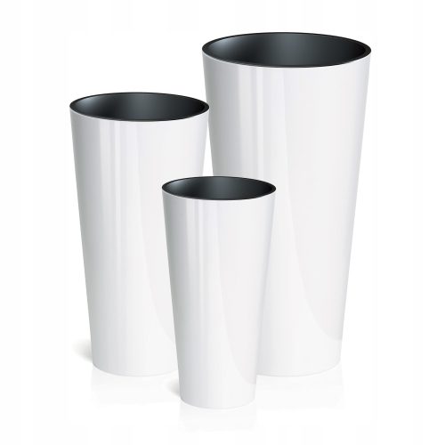  Тънка саксия Prosperplast Tubus 30 x 30 x 57 cm бяла + 2 други продукта