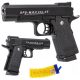  МЕТАЛЕН ПИСТОЛЕТ ЗА ПЛАСТМАСОВИ ТОПКИ РЕПЛИКА COLT METAL + 800 ТОПЧЕТА