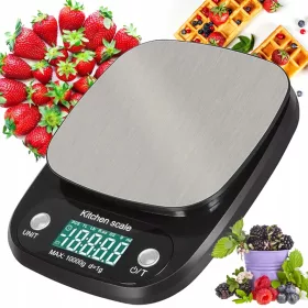    Кухненска везна Електронна прецизна кухненска везна LCD 5кг/ 1г сребрист/сив 5кг