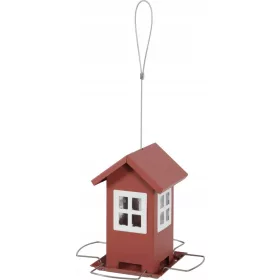    Метална хранилка за птици Zolux, керемиденочервена, 16,5x15x39 см