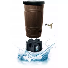    Резервоар за дъждовна вода 265 л 135,8 х 64,8 см кафяв