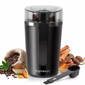    Електрическа мелница Aigostar Natural 200 W, черна