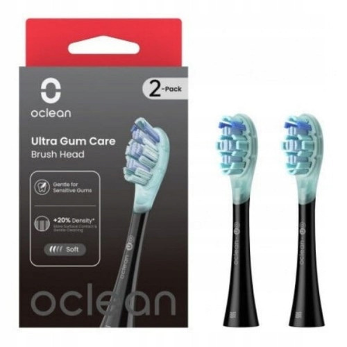  OCLEAN ULTRA GUM CARE Sonic BRUSH TIPS, ЧЕРНИ, 2 бр.