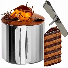   RANT 17 други (Декорации за торта) 30 x 30 см диаметър 30 см + Щипка за регулируеми ръбове