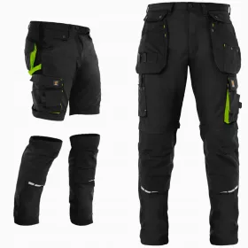   РАБОТЕН ПАНТАЛОН ДО КАЛИЯТА 2В1 КЪС ZEUS BLACK RIP STOP CARGO PANTS 52