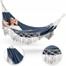    Хамак без лост Outtec нюанси на сивото 200 кг 300 х 150