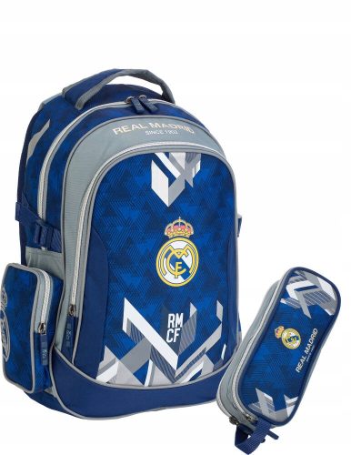  КОМПЛЕКТ УЧЕНИЧЕСКА РАНИЦА REAL MADRID, СИН