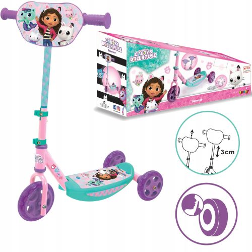  ТРИКОЛЕСЕН СКУТЕР КОСИ КЪЩА GABI SILENT WHEELS 3+