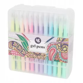    Гел химикалки, голям комплект от 48 цветни бр