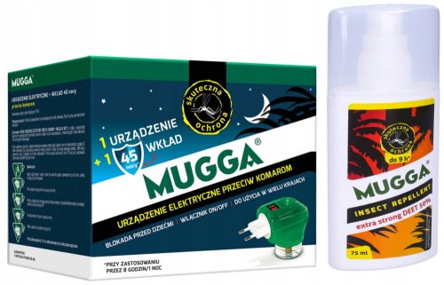  Mugga Deet спрей против комари и кърлежи 50% 75 ml + Mugga течност против комари 0,06 kg 35 ml