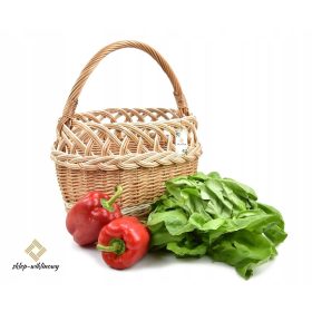    Полска Пазарска Кошница Плетена Кошница За Гъби Пикник ЕКО Полша Плетена